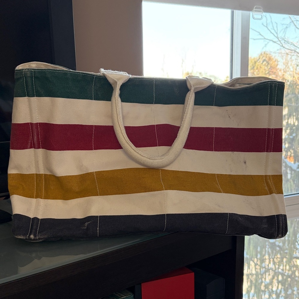 HBC Stripes - Canvas Tote Bag/Overnighter